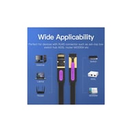 Патч-корд 15м, UTP cat 7 RJ-45 flat black Vention (ICABN) - фото 6