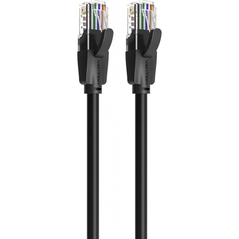 Патч-корд 1.5м, UTP cat 6 RJ-45 flat black Vention (IBJBG) - фото 4