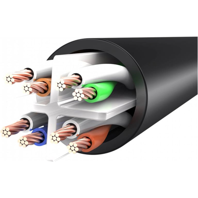 Патч-корд 1.5м, UTP cat 6 RJ-45 flat black Vention (IBJBG) - фото 5