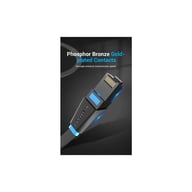 Патч-корд 2м, UTP cat 6 RJ-45 flat black Vention (IBJBH) - фото 8