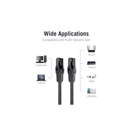 Патч-корд 5м, UTP cat 6 RJ-45 flat black Vention (IBJBJ) - фото 2