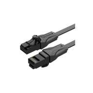 Патч-корд 3м, UTP cat 6 RJ-45 flat black Vention (IBABI) - фото 1