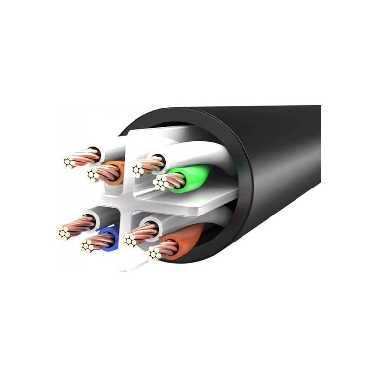 Патч-корд 30м, UTP cat 6 RJ-45 black Vention (IBEBT) - фото 4