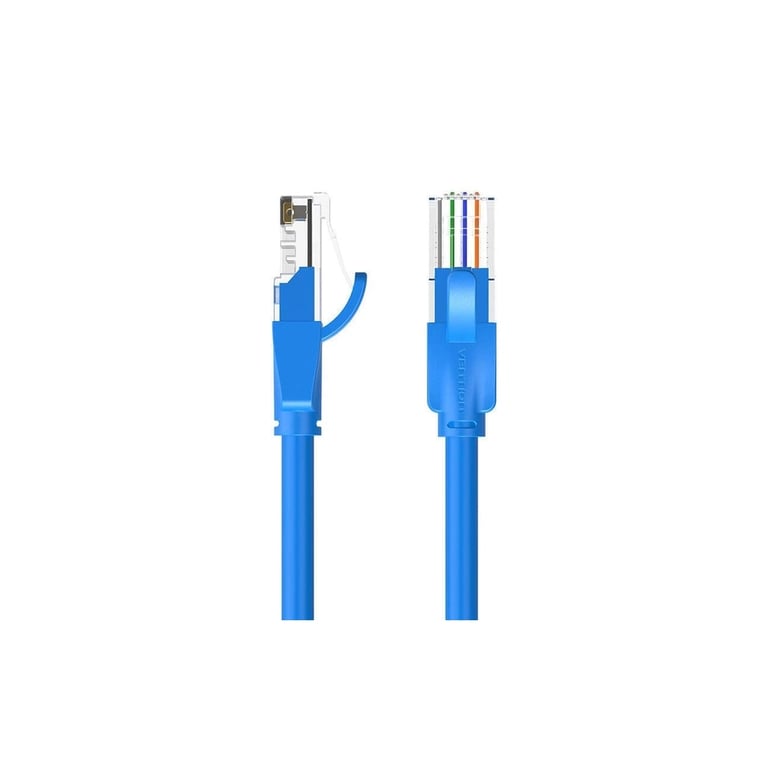 Патч-корд 0.5м, UTP cat 6 RJ-45 blue Vention (IBELD) - фото 2