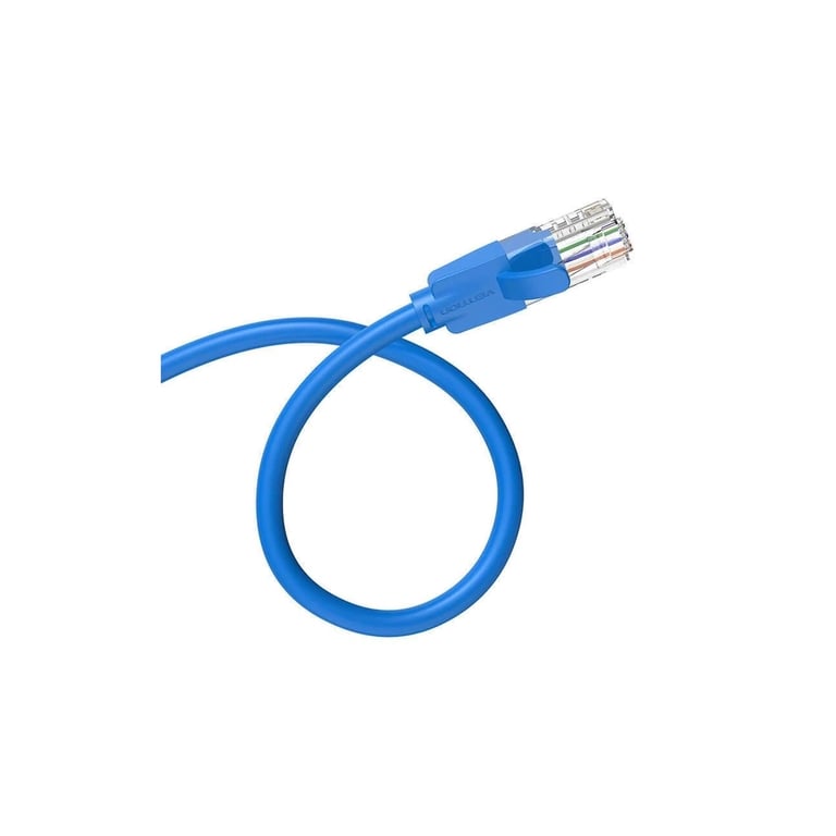 Патч-корд 0.5м, UTP cat 6 RJ-45 blue Vention (IBELD) - фото 4