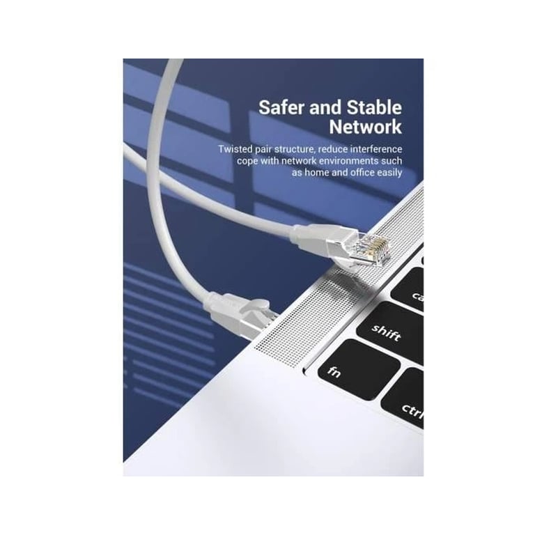 Патч-корд 0.5м, UTP cat 6 RJ-45 gray Vention (IBEHD) - фото 4