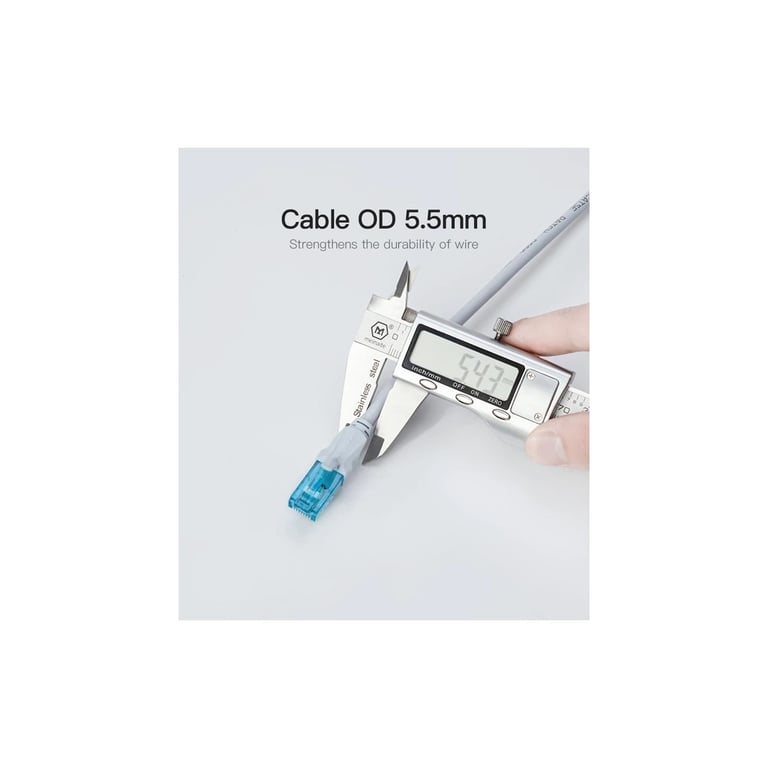 Патч-корд 0.75м UTP cat 5e RJ-45 blue Vention (VAP-A10-S075) - фото 9
