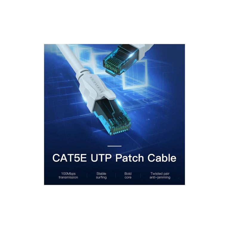 Патч-корд 2м, UTP cat 5e RJ-45 blue Vention (VAP-A10-S200) - фото 5