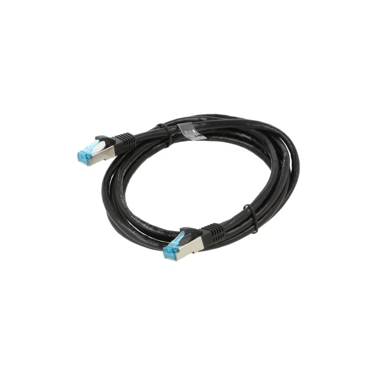 Патч-корд 2м, FTP cat 5e RJ-45 black Vention (VAP-B05-B200)