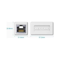 Зрощувач FTP 1+1 RJ45 cat 6 FTP white Vention (IPVW0) - фото 2