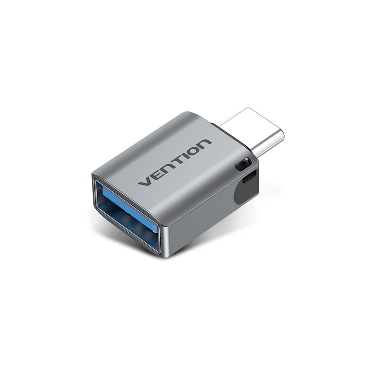 Перехідник OTG USB 3.0 AF to USB-C gray Vention (CDQH0) - фото 1