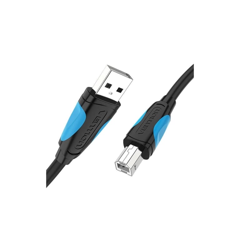 Кабель для принтера USB 2.0 AM/BM 1.5m black Vention (VAS-A16-B150) - фото 3