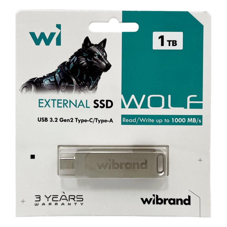 Накопичувач SSD USB 3.2 1TB Wolf Wibrand (WIEXSSD/WO1TB) - фото 5