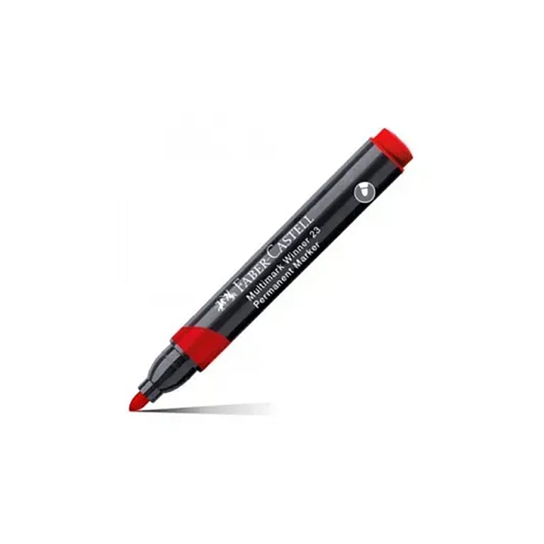 Маркер Faber-Castell перманентний Multimark Winner 23, колір червоний (32837) - фото 2
