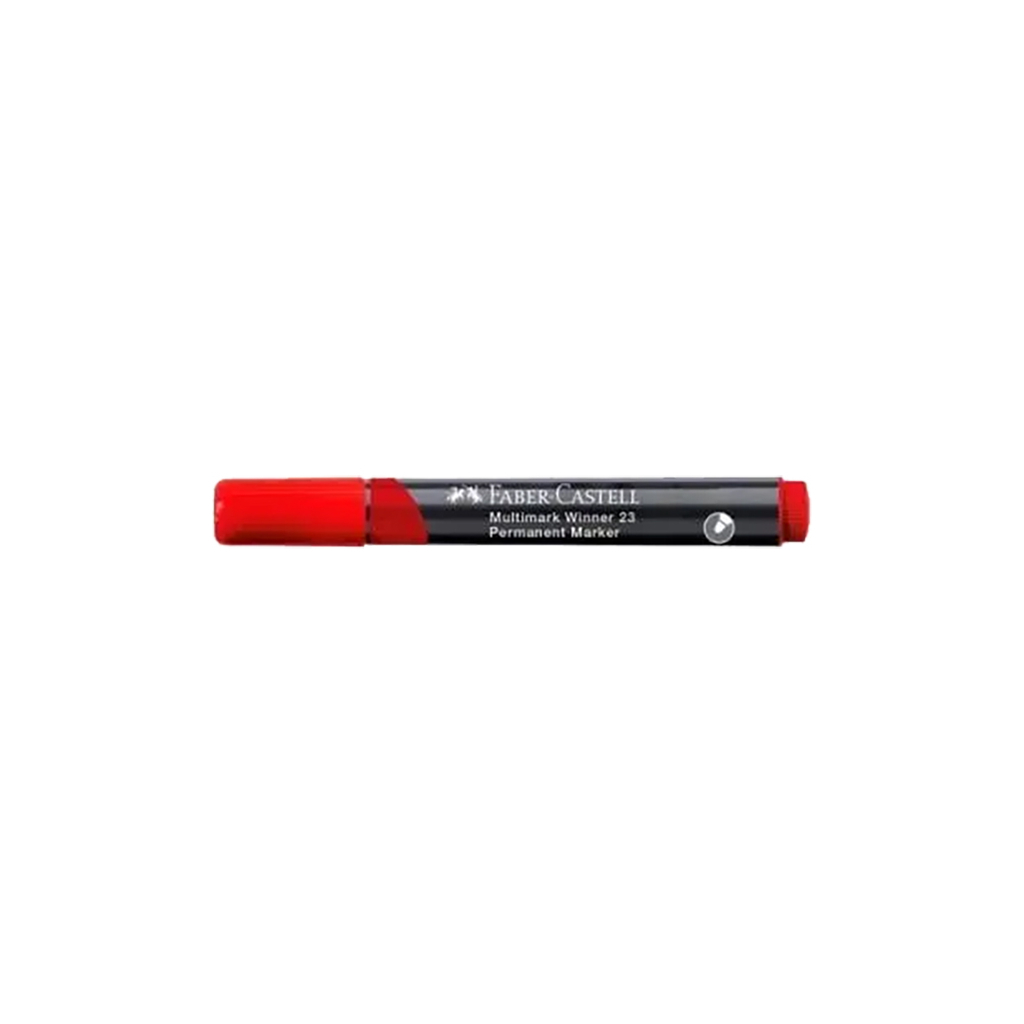 Маркер Faber-Castell перманентний Multimark Winner 23, колір червоний (32837) - фото 4 Маркер Faber-Castell перманентний Multimark Winner 23, колір червоний (32837) - фото 4