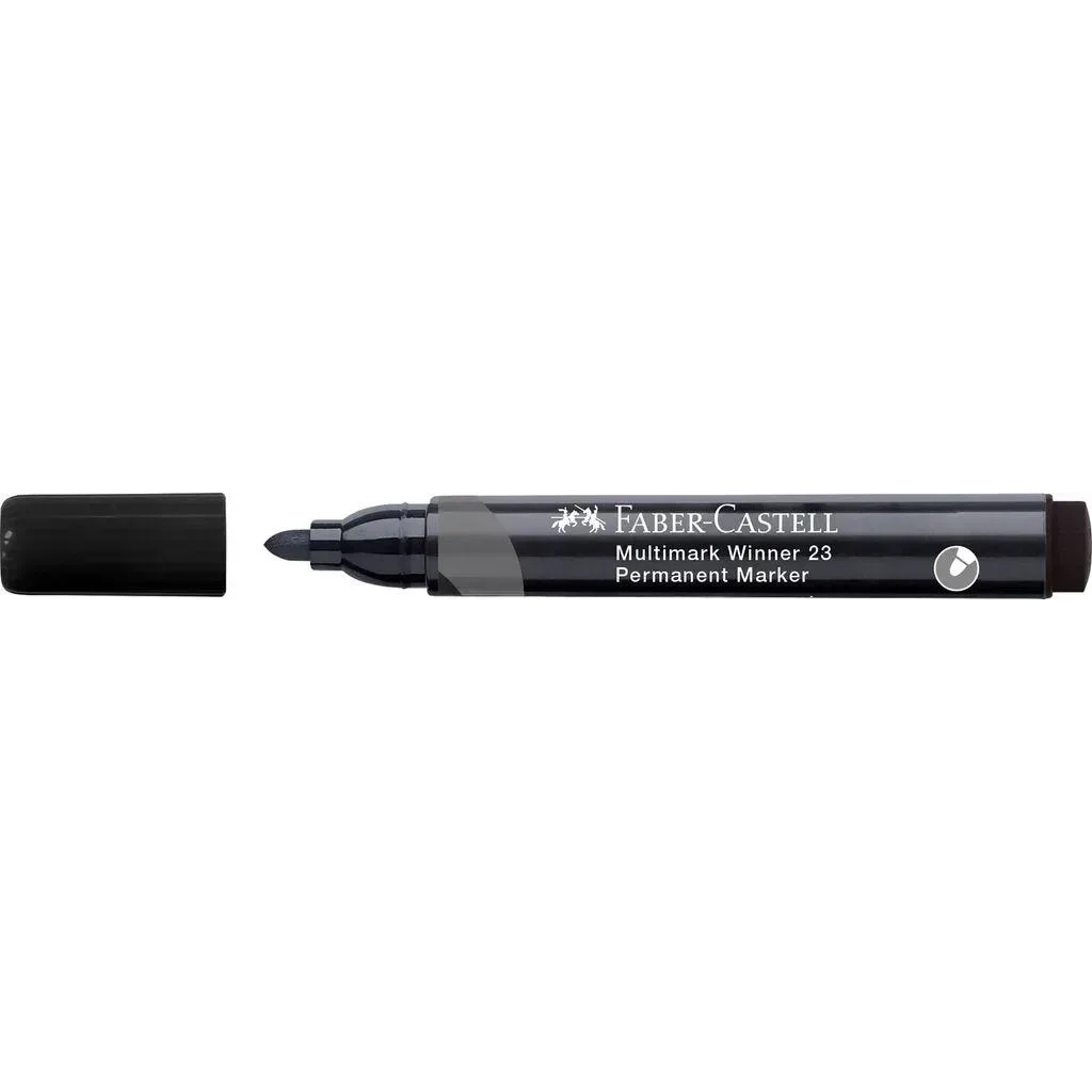 Маркер Faber-Castell перманентний Multimark Winner 23, колір чорний (32839) - фото 2 Маркер Faber-Castell перманентний Multimark Winner 23, колір чорний (32839) - фото 2