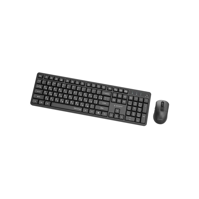 Комплект Gembird Silent Key Pro Business Wireless Black (KBS-WMS-01-CYRL) - фото 3
