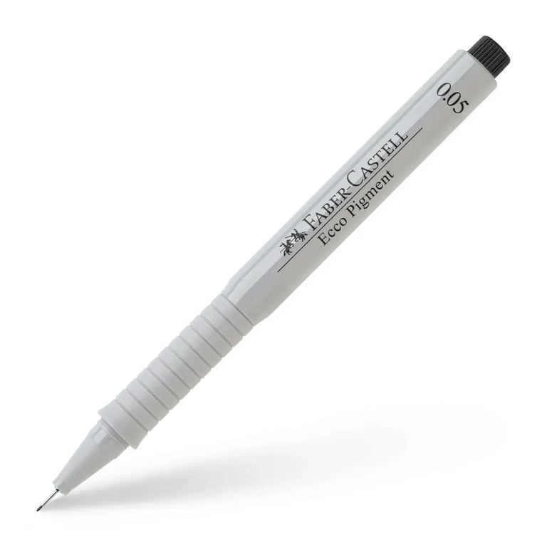 Лайнер Faber-Castell для графічних робіт Ecco Pigment, діаметр 0,05 мм, колір чорний (26995) - фото 1