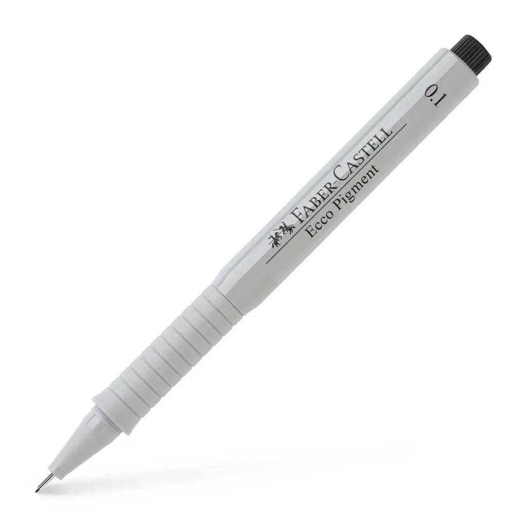 Лайнер Faber-Castell ручка капілярна для графічних робіт Ecco Pigment, діаметр 0,1 мм, колір чорний (6043) - фото 1 Лайнер Faber-Castell ручка капілярна для графічних робіт Ecco Pigment, діаметр 0,1 мм, колір чорний (6043) - фото 1