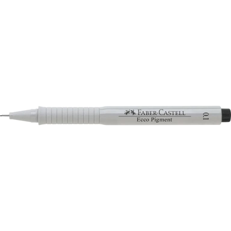 Лайнер Faber-Castell ручка капілярна для графічних робіт Ecco Pigment, діаметр 0,1 мм, колір чорний (6043) - фото 3