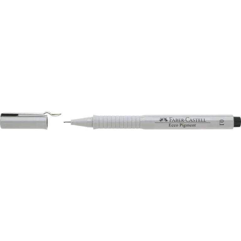 Лайнер Faber-Castell ручка капілярна для графічних робіт Ecco Pigment, діаметр 0,1 мм, колір чорний (6043) - фото 4