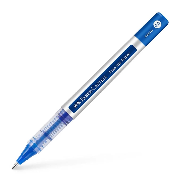 Ролер Faber-Castell Free Ink rollerball, колір чорнила синій, 0,5 мм, одноразова (29138) - фото 1