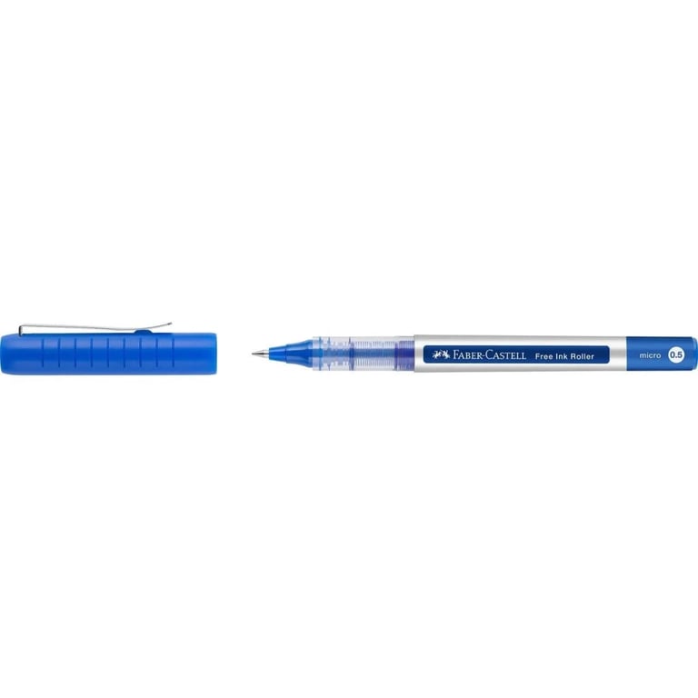 Ролер Faber-Castell Free Ink rollerball, колір чорнила синій, 0,5 мм, одноразова (29138) - фото 3