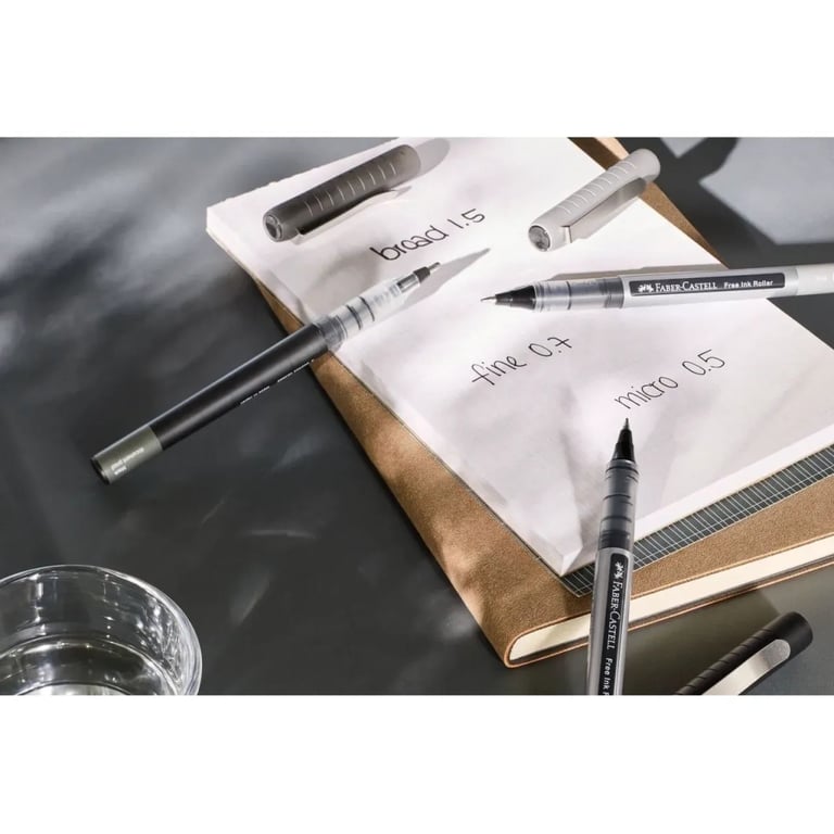 Ролер Faber-Castell Free Ink rollerball, колір чорнила чорний, 0,5 мм, одноразова (29194) - фото 5
