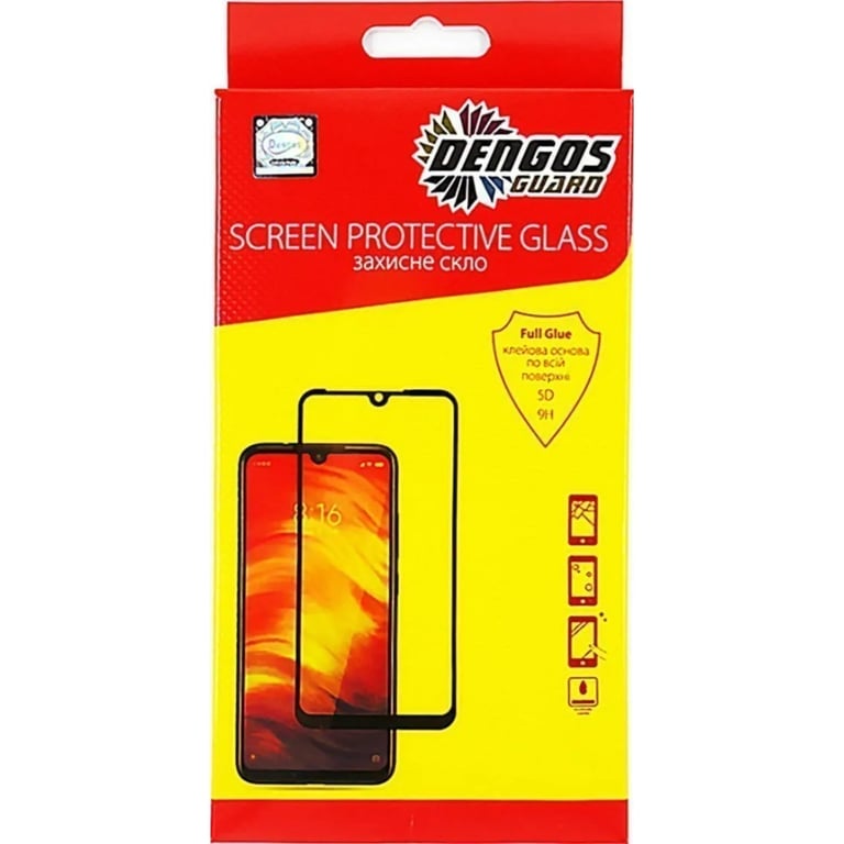 Скло захисне Dengos Full Glue Xiaomi Redmi A7 Pro Black (TGFG-447) - фото 1