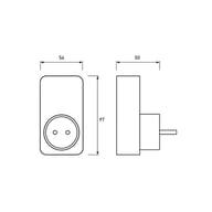 Реле напруги EUROELECTRIC 16А 3.5kW 150V-210V 230V-280V (RV-16A/3,5kW) - фото 3