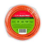 Мережевий подовжувач EUROELECTRIC ПВС 2x1 без заземлення 1 гн. помаранчевий 5м (ES2X1-5M-OR) - фото 1