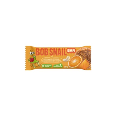 Батончик дитячий Bob Snail Хурма, апельсин, кеш'ю та кріспи кіноа 35 г (1740731) - фото 1