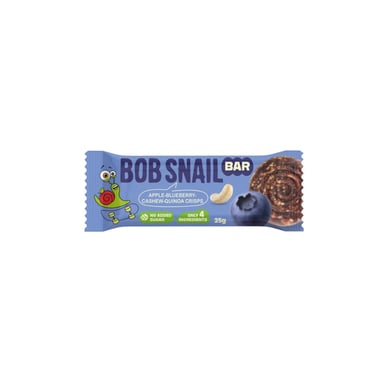 Батончик дитячий Bob Snail Яблуко, чорниця, кеш'ю та кріспи кіноа 35 г (1740728) - фото 1