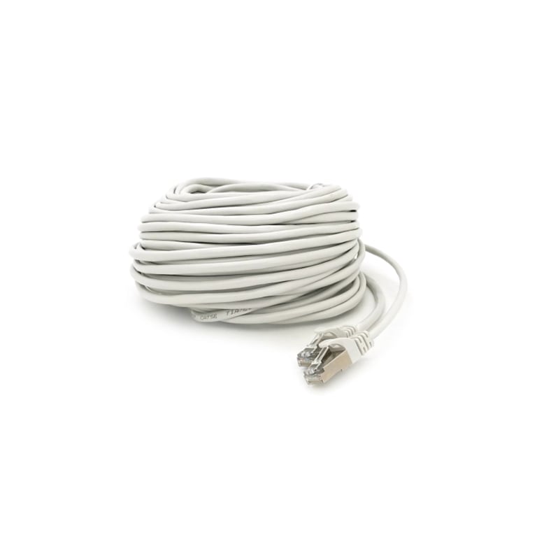 Патч-корд 20м FTP cat.5e, CU, RJ45, grey Merlion (PCM-CU-5E/20G) - фото 1