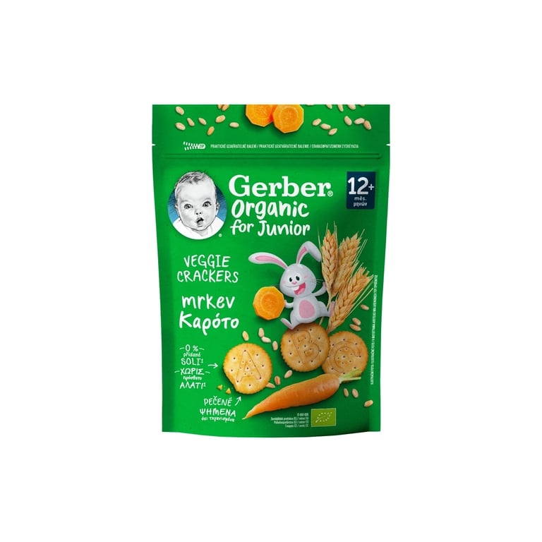 Дитяче печиво Gerber Пшеничне з морквою з 12 місяців 100 г (1627032) - фото 1