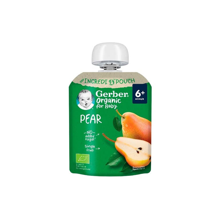 Дитяче пюре Gerber Organic груша з 6 місяців 80 г (1227093) - фото 1