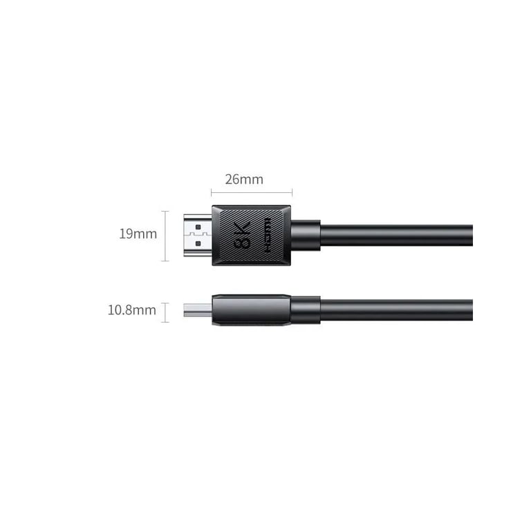 Кабель мультимедійний HDMI M to HDMI M 1.0m 8K60Hz 48Gbps black Ugreen (45430) - фото 2