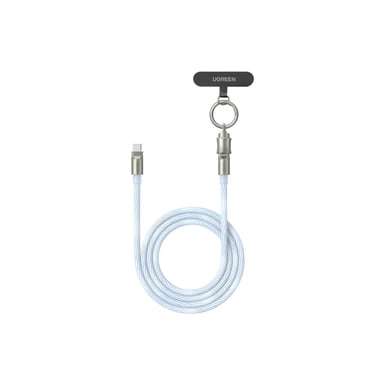 Дата кабель USB-C to USB-C 1.2m 60W blue Ugreen (35511) - фото 1
