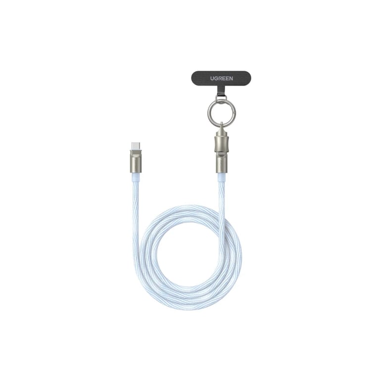 Дата кабель USB-C to USB-C 1.2m 60W blue Ugreen (35511) - фото 1
