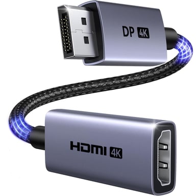 Кабель мультимедійний DisplayPort M to HDMI M 4K60Hz 18Gbps HDR10 3D Ugreen (95418) - фото 1