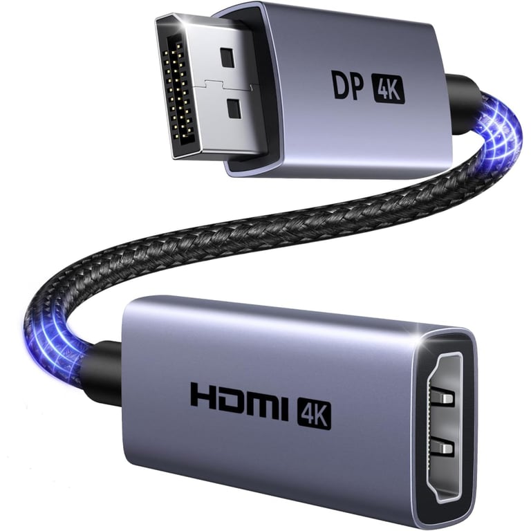Кабель мультимедійний DisplayPort M to HDMI M 4K60Hz 18Gbps HDR10 3D Ugreen (95418) - фото 1