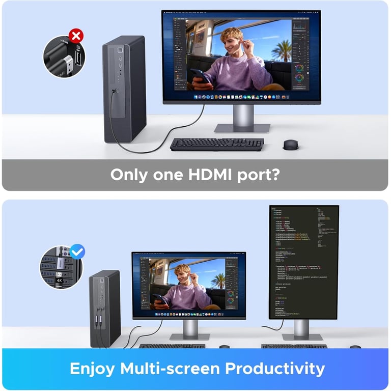 Кабель мультимедійний DisplayPort M to HDMI M 4K60Hz 18Gbps HDR10 3D Ugreen (95418) - фото 9
