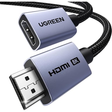 Кабель мультимедійний HDMI M to HDMI M 1.0m 8K60Hz 48Gbps black Ugreen (95890) - фото 1