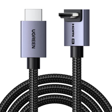 Кабель мультимедійний HDMI M to HDMI M 2.0m 8K60Hz 48Gbps braided black Ugreen (85169) - фото 1