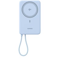 Батарея універсальна Ugreen 10000mAh 30W 1xUSB-C + 15W Magnetic Wireless + cable USB-C blue (65839B) - фото 1