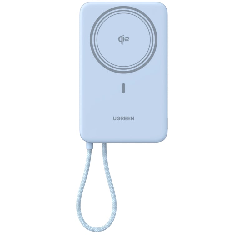 Батарея універсальна Ugreen 10000mAh 30W 1xUSB-C + 15W Magnetic Wireless + cable USB-C blue (65839B) - фото 1