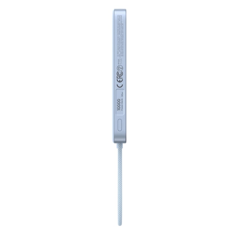 Батарея універсальна Ugreen 10000mAh 30W 1xUSB-C + 15W Magnetic Wireless + cable USB-C blue (65839B) - фото 2