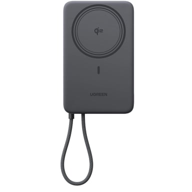 Батарея універсальна Ugreen 10000mAh 30W 1xUSB-C + 15W Magnetic Wireless + cable USB-C black (75982B) - фото 1