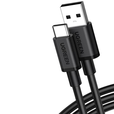 Дата кабель USB 2.0 AM to USB-C 2.0m 3A black Ugreen (85478) - фото 1