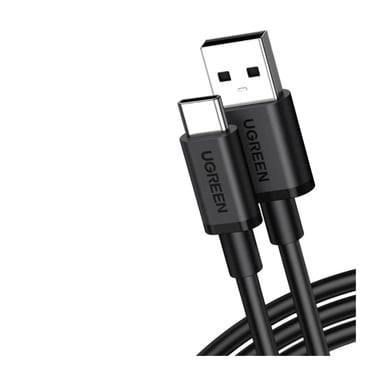 Дата кабель USB 2.0 AM to USB-C 1.0m 3A black Ugreen (85201) - фото 1